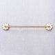 Brass Mother of Pearl Bathroom Towel Bar